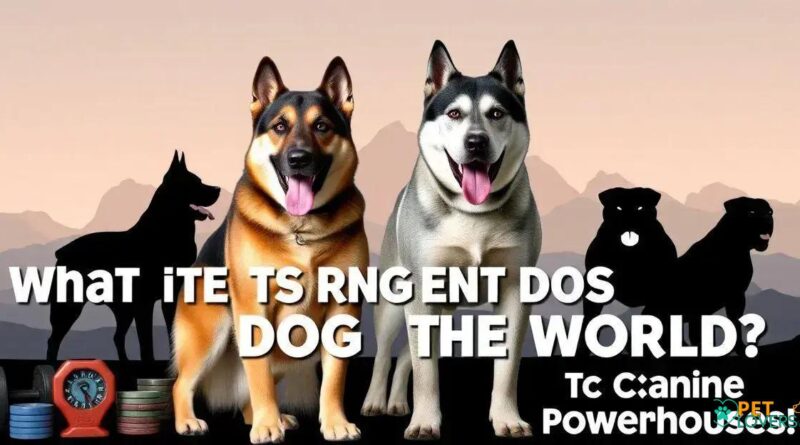 What is the Strongest Dog in the World? Discover the Top Canine Powerhouses!