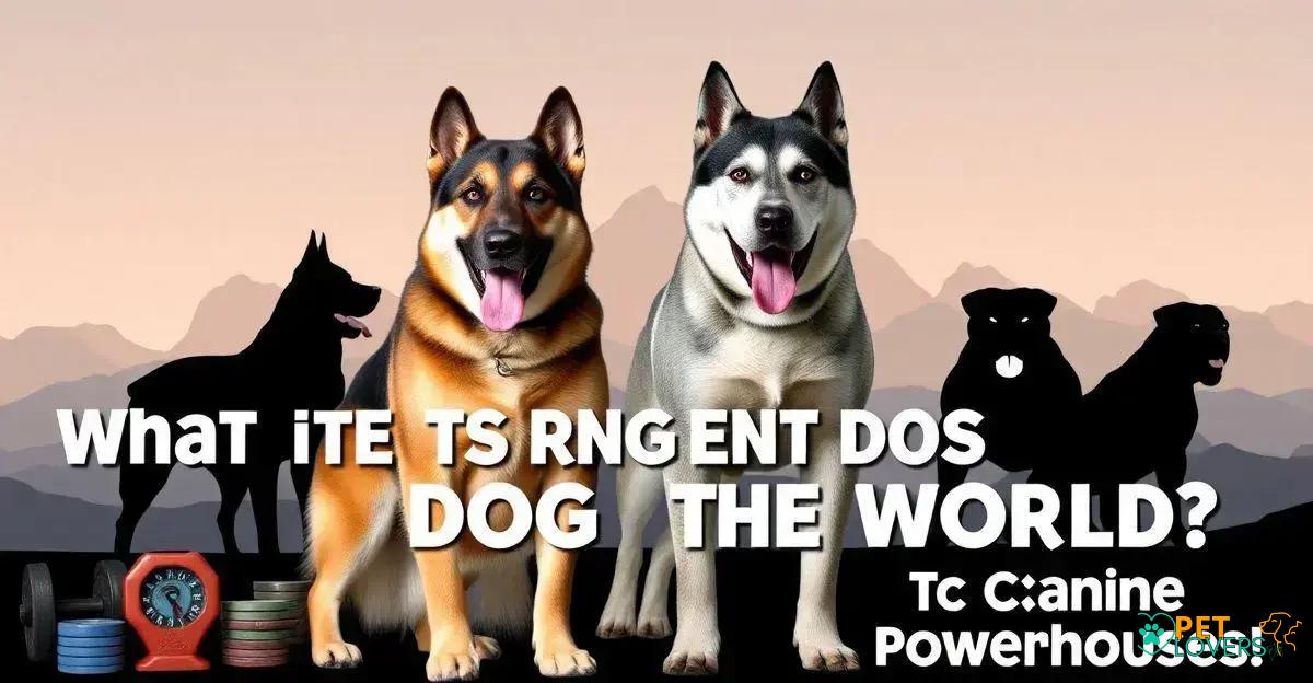 What is the Strongest Dog in the World? Discover the Top Canine Powerhouses!