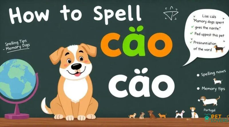 How to Spell Cão: Master the Portuguese Dog's Name with Ease