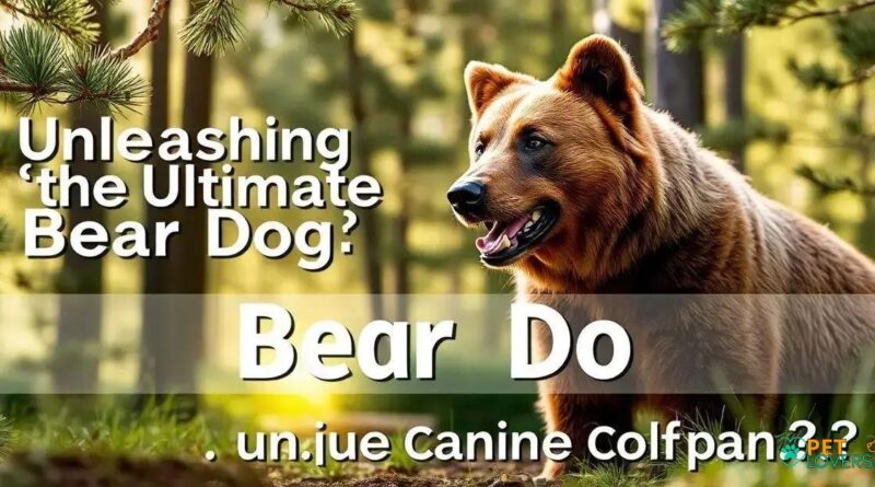 Unleashing the Ultimate Bear Dog: A Unique Canine Companion?