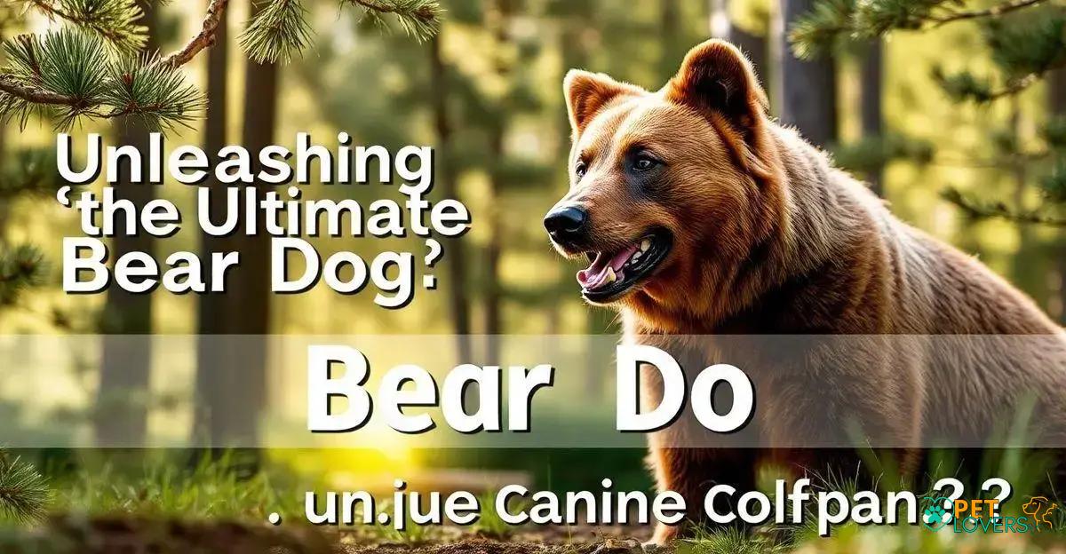 Unleashing the Ultimate Bear Dog: A Unique Canine Companion?